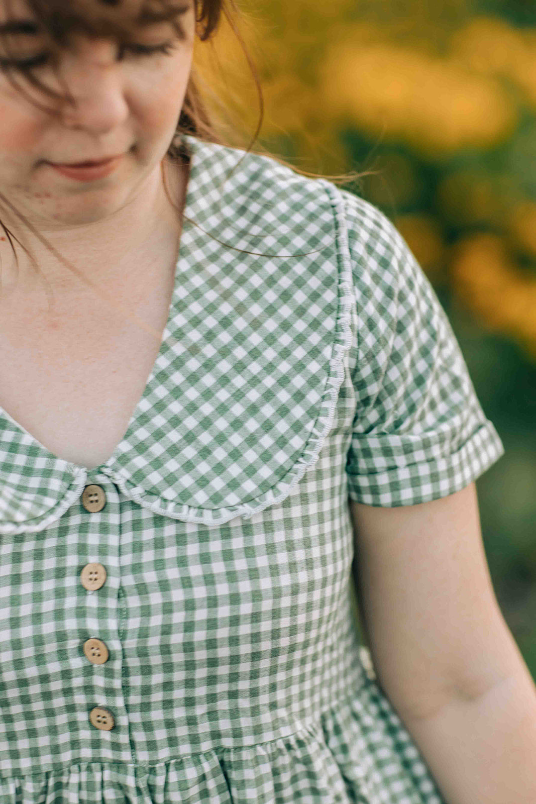 Willow Dress - Green Gingham